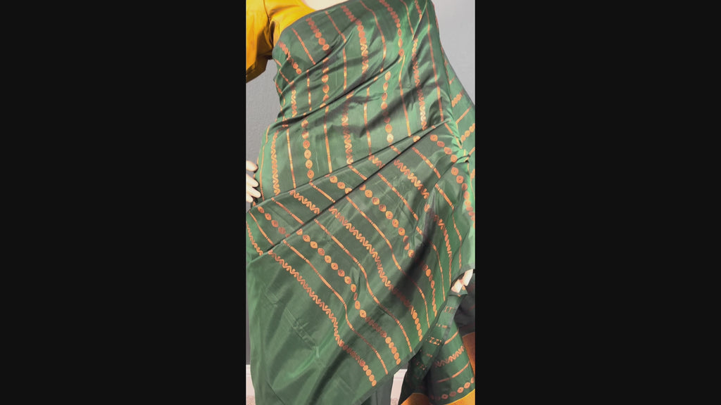 Green Signal Barbie Edition - Soft silk saree