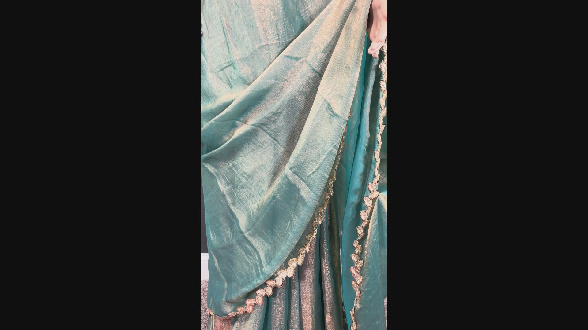 Jungle Queen Energy - Plain space silk saree
