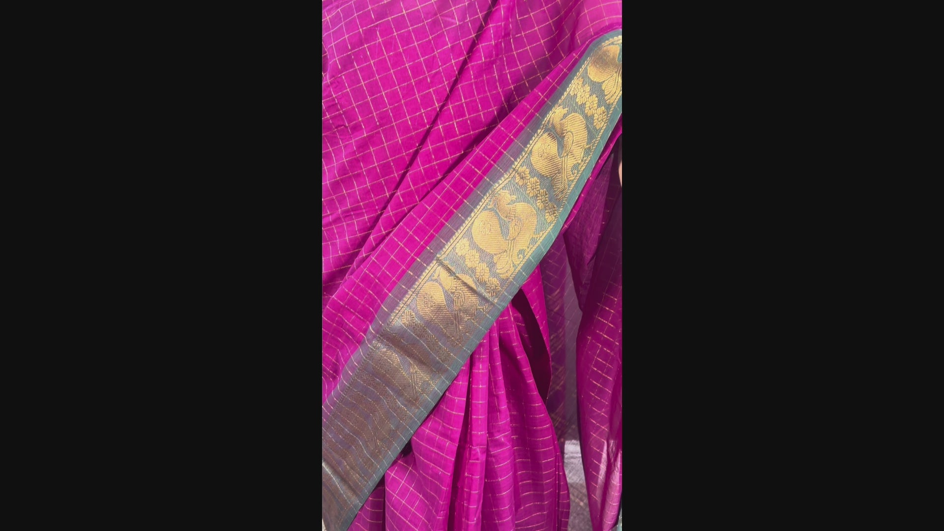 Cool Cotton Diva - Chettinadu cotton saree with blouse