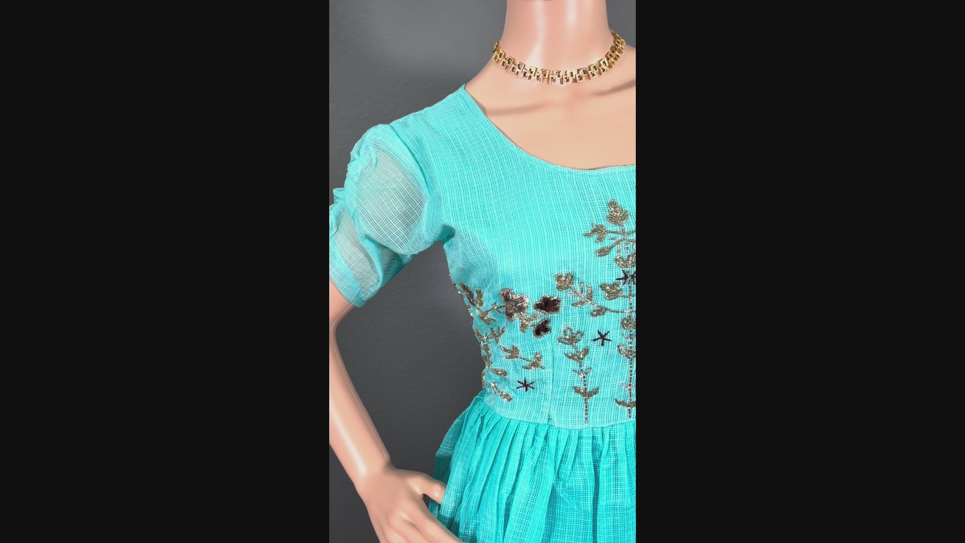 Blue Lemon Bliss - Crinkle Cotton Maxi Dress ( L upto XL)