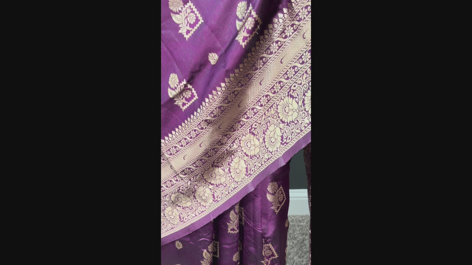 Plum Royale Heritage - Purple Banarasi Saree