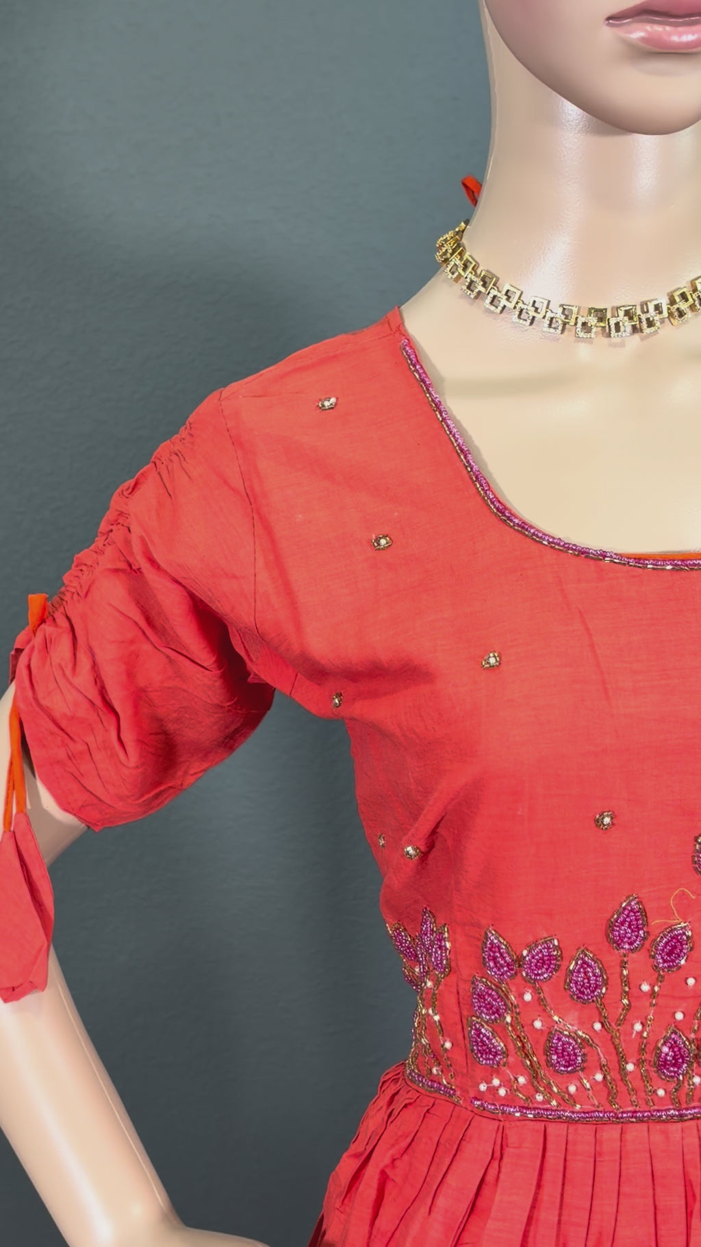 Coral Candy - Dual Shaded Cotton Maxi (L up to XL)