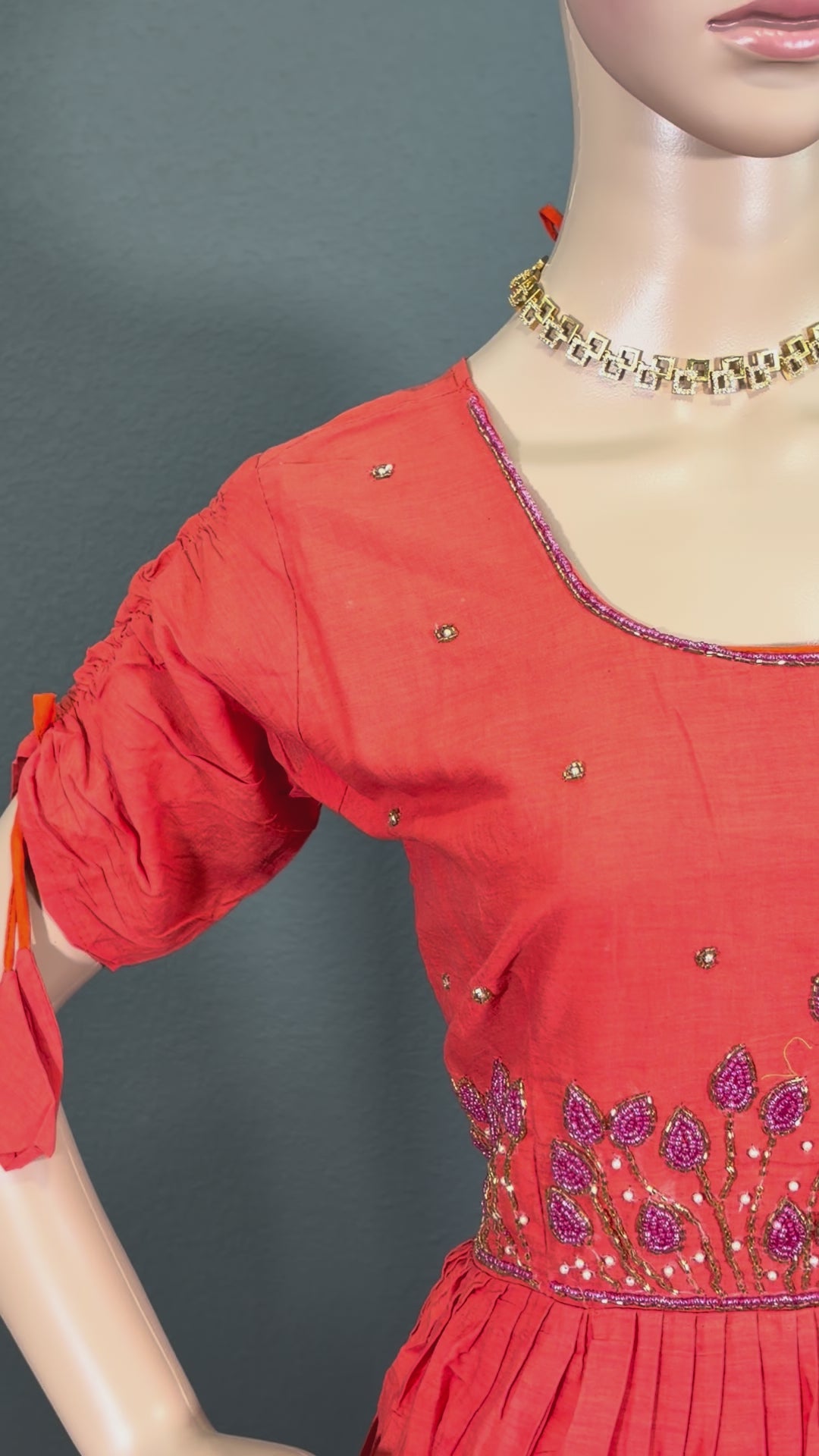 Coral Candy - Dual Shaded Cotton Maxi (L up to XL)